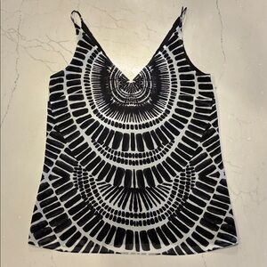 Trina Turk Los Angeles (S) silky tank Black & White